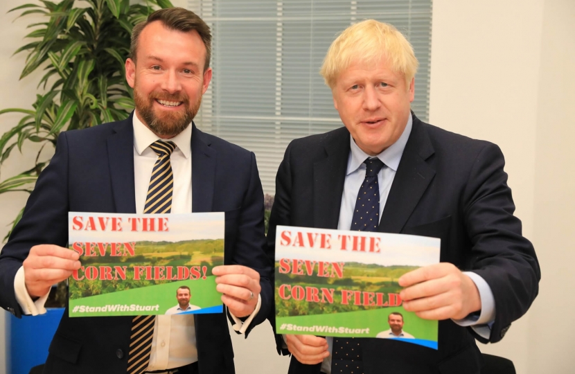 Stuart Anderson with PM Boris Johnson