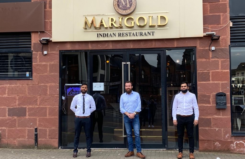 Stuart Anderson MP visits Wolverhampton Marigold Restaurant